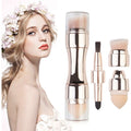 Sculpt & Blend 4-in-1 Makeup Brush (Foundation, Contour, Lip & Blending Tool)