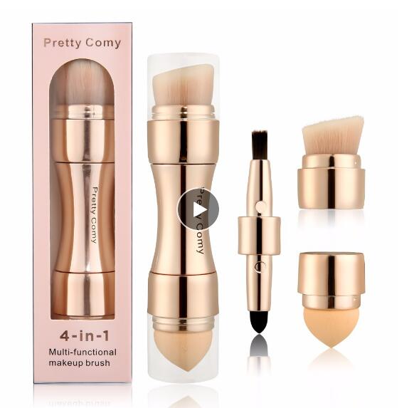 Sculpt & Blend 4-in-1 Makeup Brush (Foundation, Contour, Lip & Blending Tool)